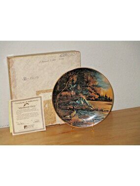 Hadley House Collectors Plate Afternoon Glow Terry Redlin Vintage Porcelain New
